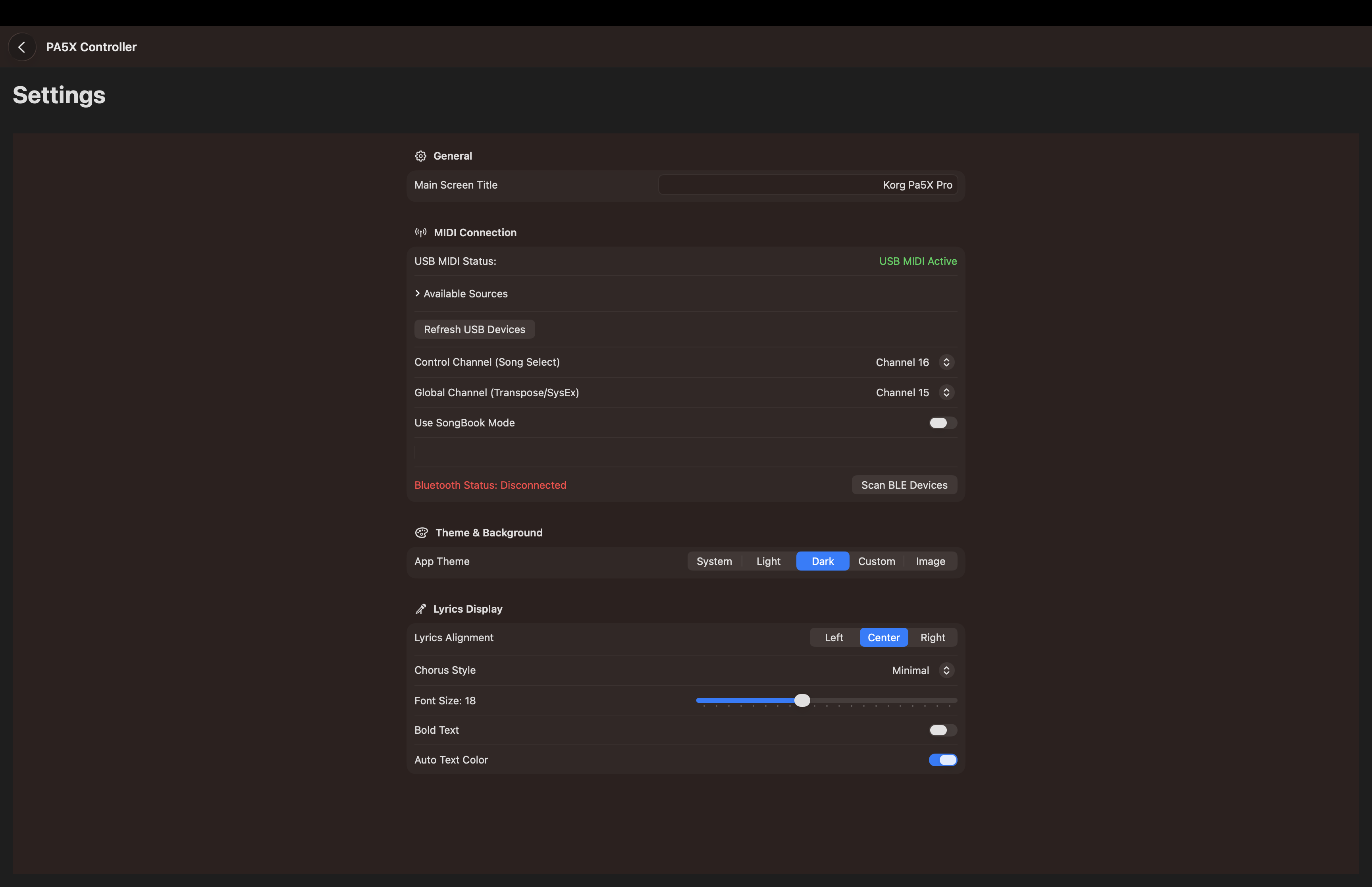 Pa5X Controller